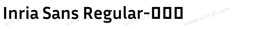 Inria Sans Regular字体转换